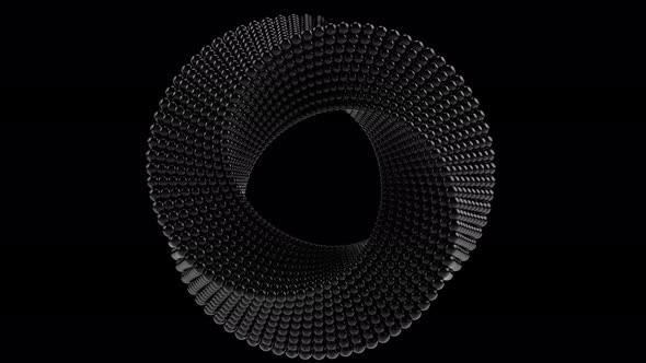 Transforming Mobius Torus Made of Balls alt