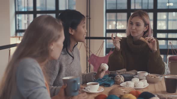 Knitting Young Girls alt