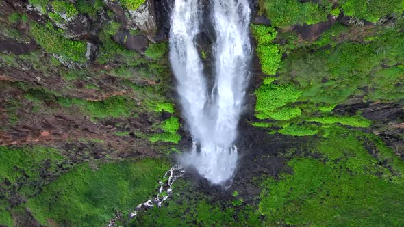 An Epic Jurassic Falls from above