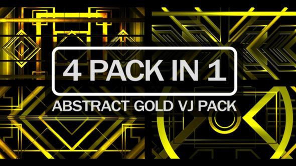 Abstract Gold Vj Pack
