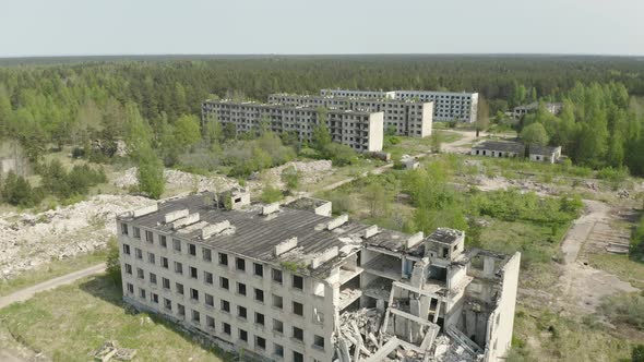 Forgotten Place with Abandoned Houses alt
