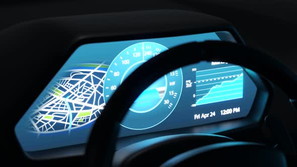 Electric car connected to the charging station. Vehicle using renewable energy alt