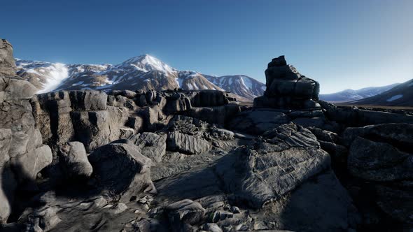 Rock and Stones in Alps Mountains alt