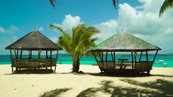 Tropical Beach with Bungalow alt