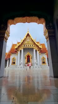 Wat Benchamabophit the Marble Temple the Royal Temple in Capital City Bangkok Thailand alt