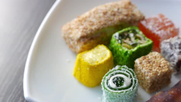 Natural Turkish Delight Sweeties Rakhat Lukum Sesame Candies alt