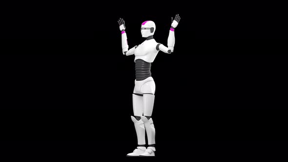 Cyborg Robot Dancing Performance