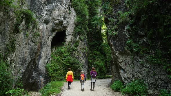 Active Family Hiking By The Canyon 6 alt