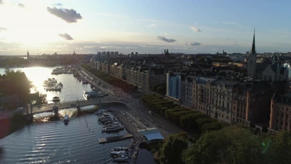 Aerial View of Stockholm City