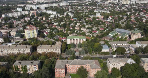 Ukraine City Rivne. Aerial Shot