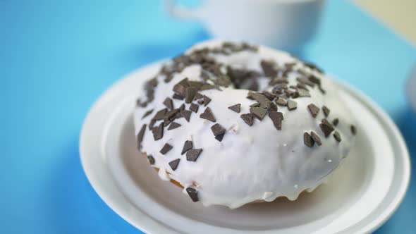 Condensed Milk Flows on Sweet Donut