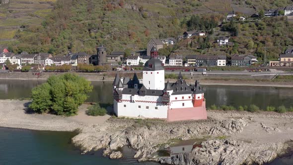 Unusual Abandoned Castle in the Rhine Valley in Germany alt