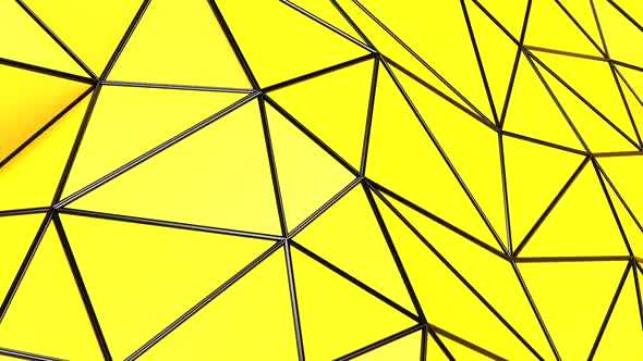 Triangle Poly Pattern Abstract Yellow Background