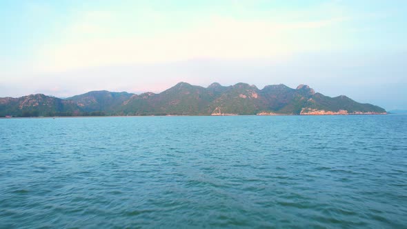 4K aerial drone view of beautiful sea waves, Flight over sea. alt