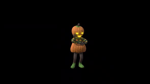 Pumpkin Girl Dance 8 – Halloween Concept alt