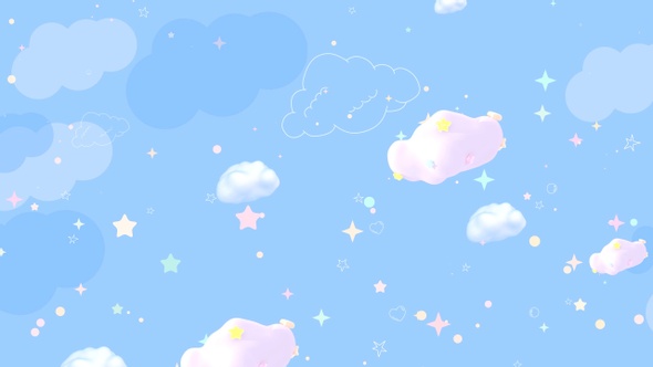 Cartoon Clouds Sky, Motion Graphics | VideoHive
