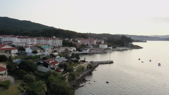 Spain Lake Garda Aerial Survey Flying Over Spanish Cities on the Lake alt