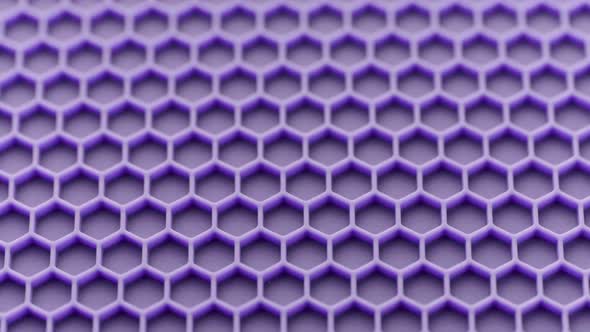 Abstract Purple Honeycomb Pattern Looped Spinning Fullframe Background alt