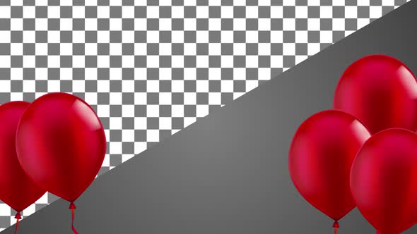 Balloons Alpha Channel alt