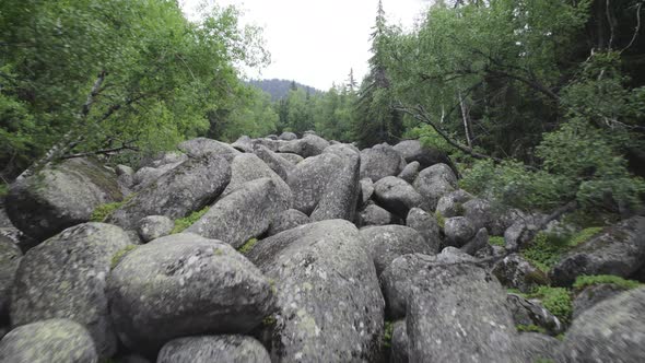 Fpv Low Flying in Vitosha Mountain Stone River Near SofiaBulgaria alt