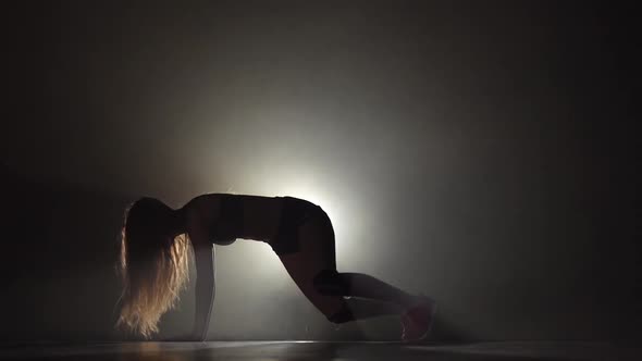 Dance Twerk Performed By Long Haired Woman in Slow Motion alt