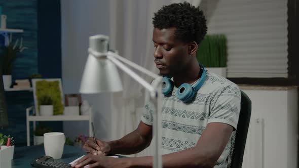 Person Looking at Stock Market Trading Data on Computer alt