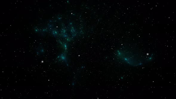 Flying Through Space. Starry outer space background texture alt