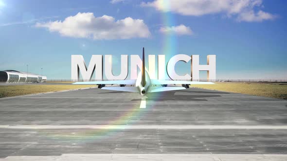 Commercial Airplane Landing Capitals And Cities Munich