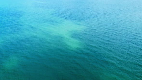 4K aerial drone view of beautiful sea waves, Flight over sea. alt