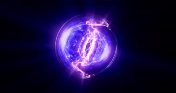 Purple flickering energy ball.
