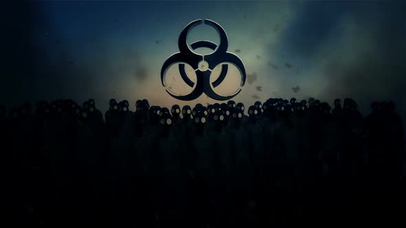 Biological Chemical War Ambiance And Soldiers With Gas Masks alt