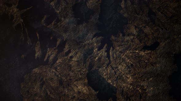 Top Erial View of the Red Rock Canyon alt