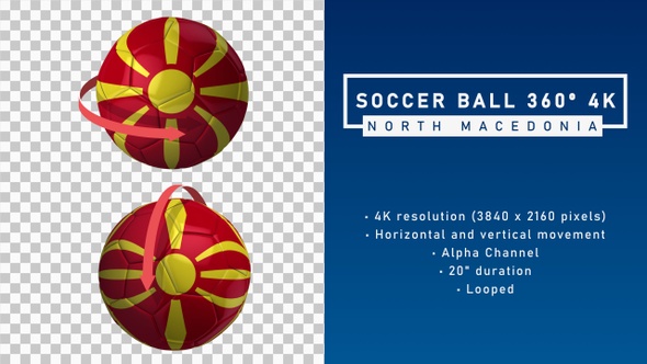 Soccer Ball 360º 4K - North Macedonia