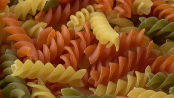 Colored natural pasta