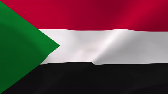 Sudan Waving Flag Animation 4K Moving Wallpaper Background alt