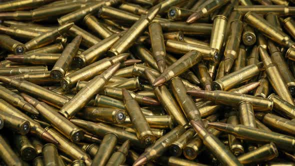 Pile Of Bullets Rotating, Stock Footage | VideoHive