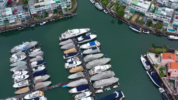Top view of Hong Kong yacht club