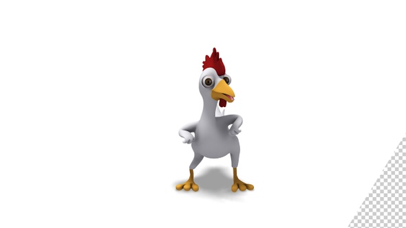 Cartoon Rooster Chicken Dance