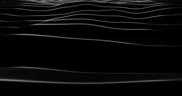 3d Animation of Black Abstract Geometric Background