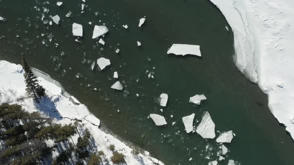 Canada Ice Melt Float River