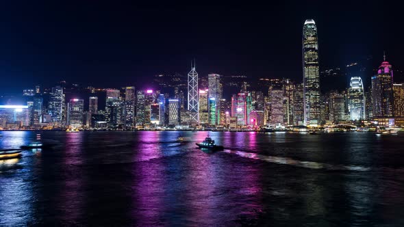 Timelapse of Hong Kong at night alt