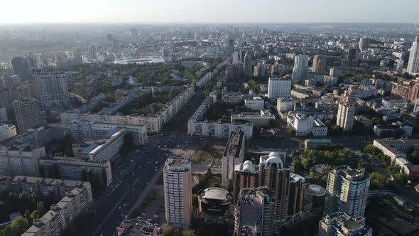 Kyiv - Aerial View of the Capital of Ukraine. Kiev alt