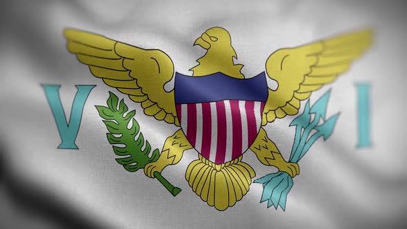 Virgin Islands Us Flag Textured Waving Front Background HD alt