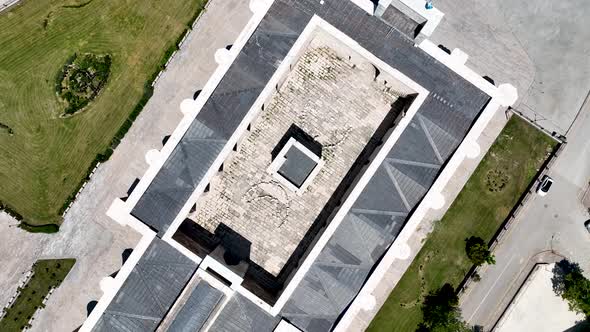 Old City in Turkey aerial view 4 K alt