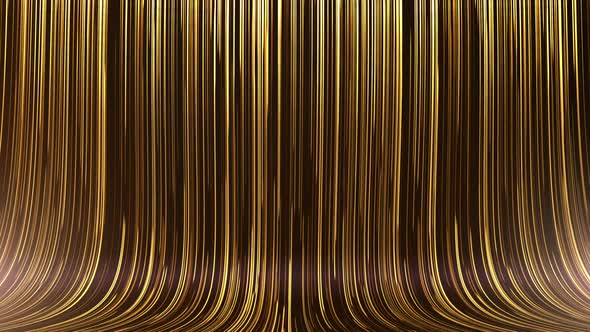 Abstract Golden Moving Line Streaks Background 01