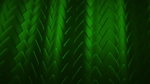 Abstract Scale Wavy Pattern Green Background