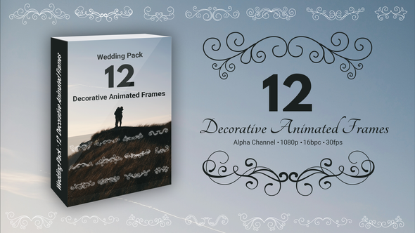 Wedding Pack : 12 Decorative Animated Frames alt