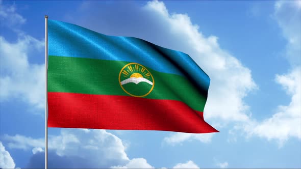 Flag of the Karachay-Cherkess Republiс alt