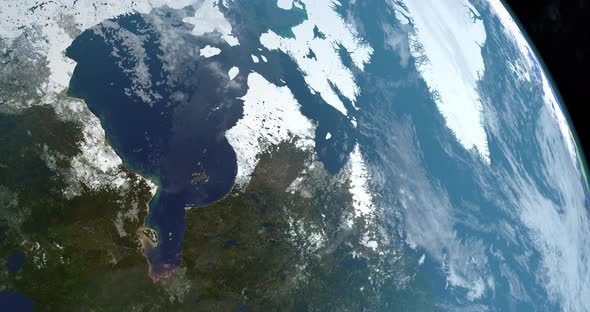 Labrador Peninsula in Earth Planet alt