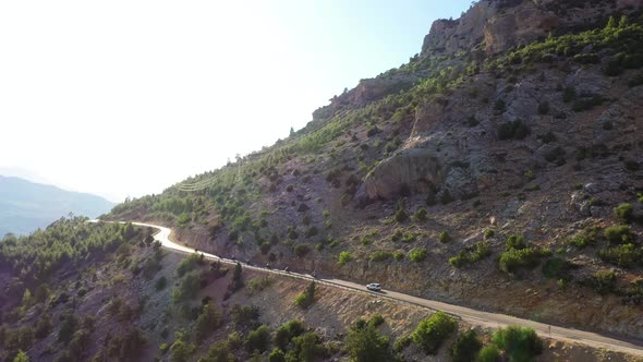 Aerial view of Ermenek is a town and district of Karaman Province in Turkey. alt